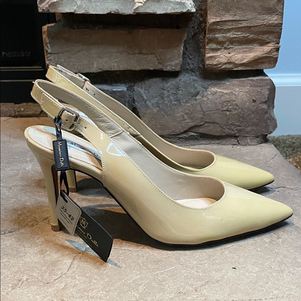 Mossimo Dutti Women's Beige Slingback Heels Size 37